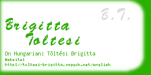 brigitta toltesi business card