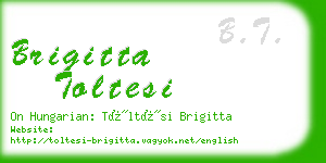 brigitta toltesi business card